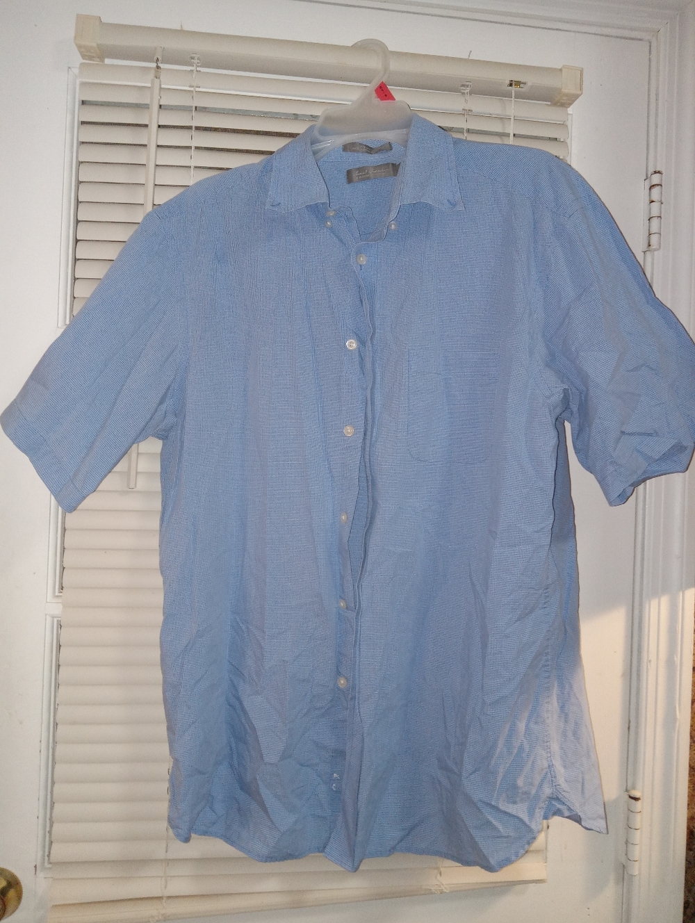 Daniel Cremieux Light Blue Short-Sleeve Button-Down Shirt